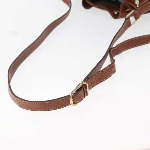 Authentic CELINE Shoulder Bag Leather Black Gold - Picture 14 of 16